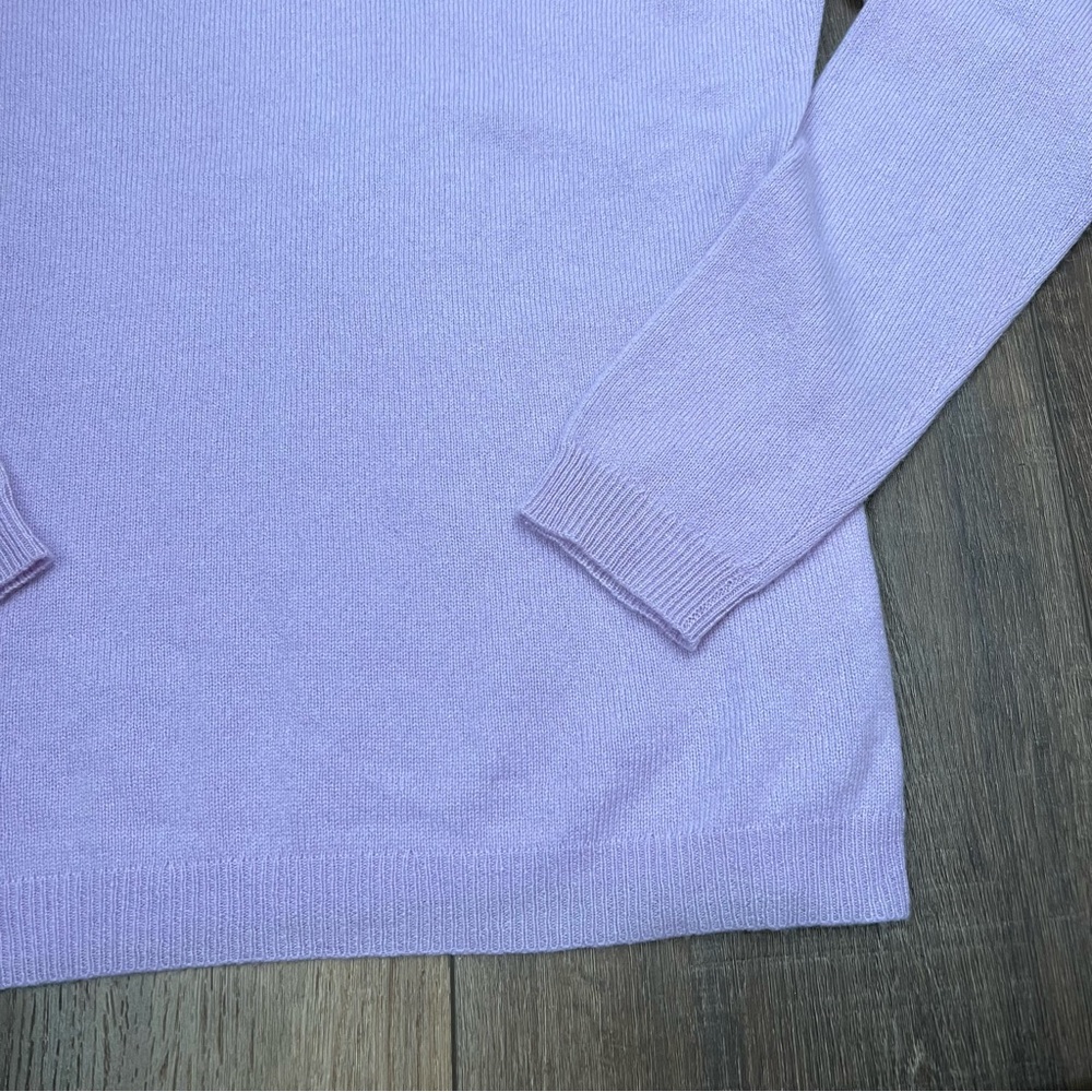 Cashmere charter club luxury light purple sweater - Picture 4 of 7